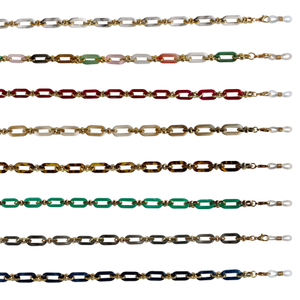 Cadena Acrílica Ligera Color Tortuga Y Macron 1061