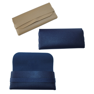 Estuche suave de cuero para anteojos sin pieza de metal 3223